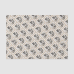 English Mastiff (Brindle) Painting - Dog Art Tissue Paper