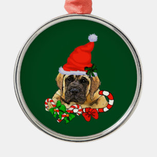 English Mastiff Christmas Metal Ornament