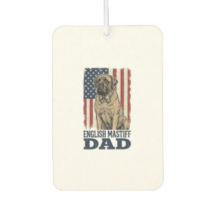 English Mastiff Dad Patriotic Vintage Dog Design_1 Car Air Freshener