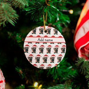 English Mastiff Dog Breed Christmas Ceramic Ornament