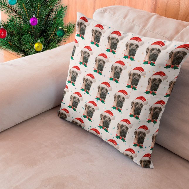 English Mastiff Dog Breed Christmas Cushion (Creator Uploaded)