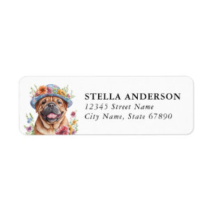 English Mastiff Dog Return Address Labels