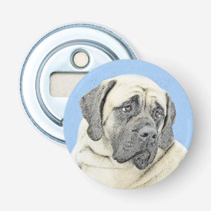 English Mastiff (Fawn) Painting - Original Dog Art Bottle Opener