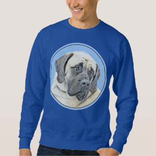 English Mastiff (Fawn) Painting - Original Dog Art Sweatshirt