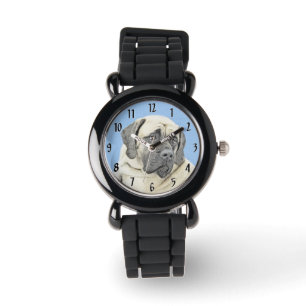 English Mastiff (Fawn) Painting - Original Dog Art Watch