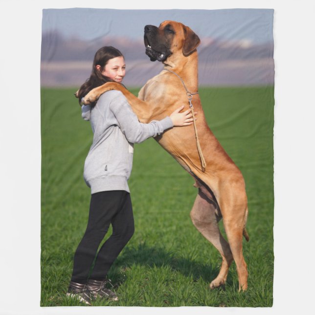 ENGLISH MASTIFF FLEECE BLANKET (Front)