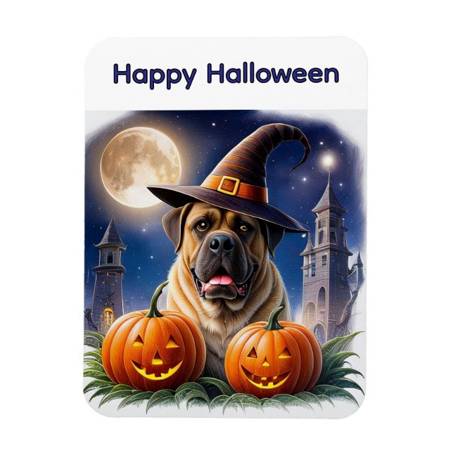 English Mastiff Great Dane Halloween Magnet (Vertical)