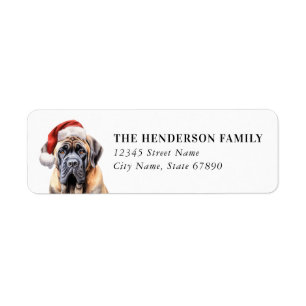 English Mastiff Return Address Labels
