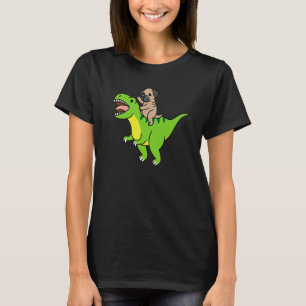 English Mastiff Riding Rex Dinosaur Dog T-Shirt