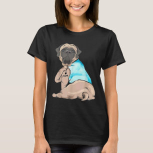 English Mastiff Tattoo I Love Mum Funny Mother S D T-Shirt