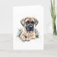 English Mastiff Watercolor