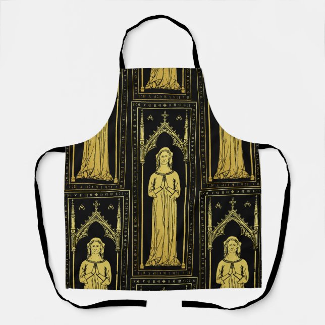 English Mediaeval Portrait 1300 Lady Joan Cobham  Apron (Front)