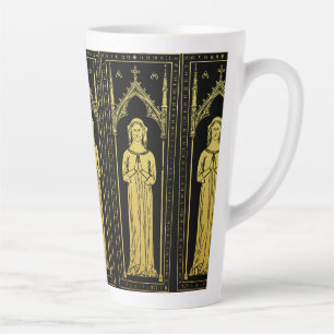 English Mediaeval Portrait 1300 Lady Joan Cobham  Latte Mug