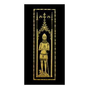 English Mediaeval Portrait 1355 John, Lord Cobham Poster