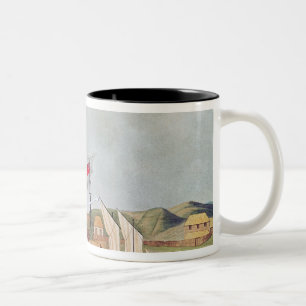 English Missionaries in Kidikidi, New Zealand Two-Tone Coffee Mug