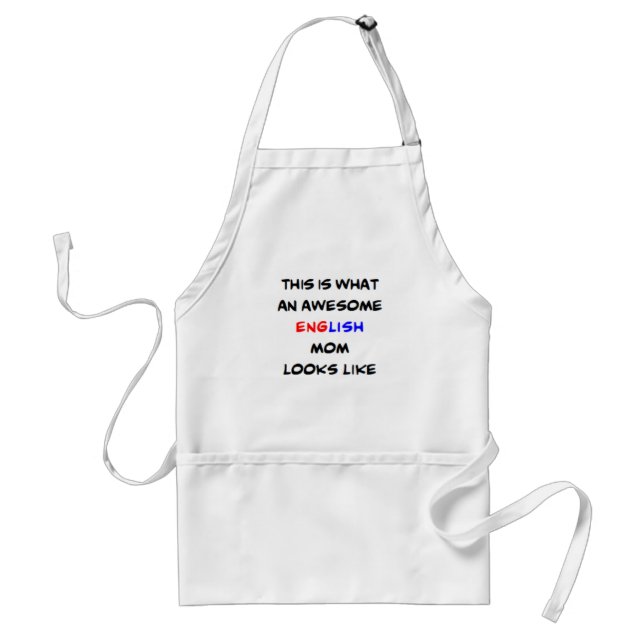 english mum, awesome standard apron (Front)