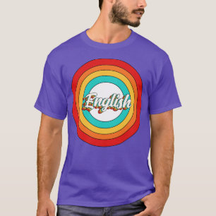 English Name Shirt Vintage English Circle