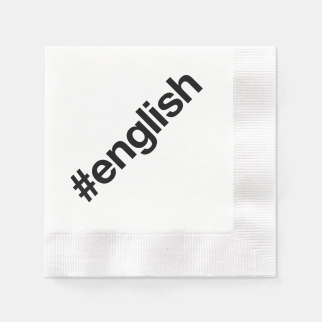 ENGLISH NAPKIN (Front)