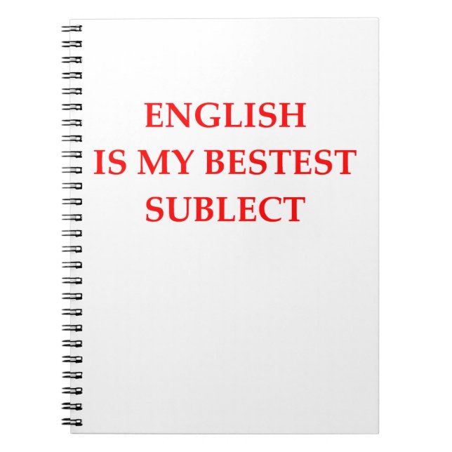 ENGLISH NOTEBOOK (Front)
