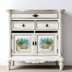 English partridge with gorse and thistles, Art Tissue Paper