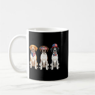 English Pointer 4th Of July Aamerican Flag Dog Coffee Mug