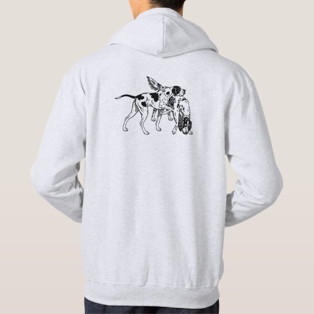english pointer and setter hoodie (Back)