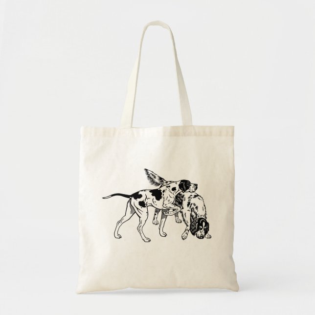 english pointer and setter tote bag (Front)