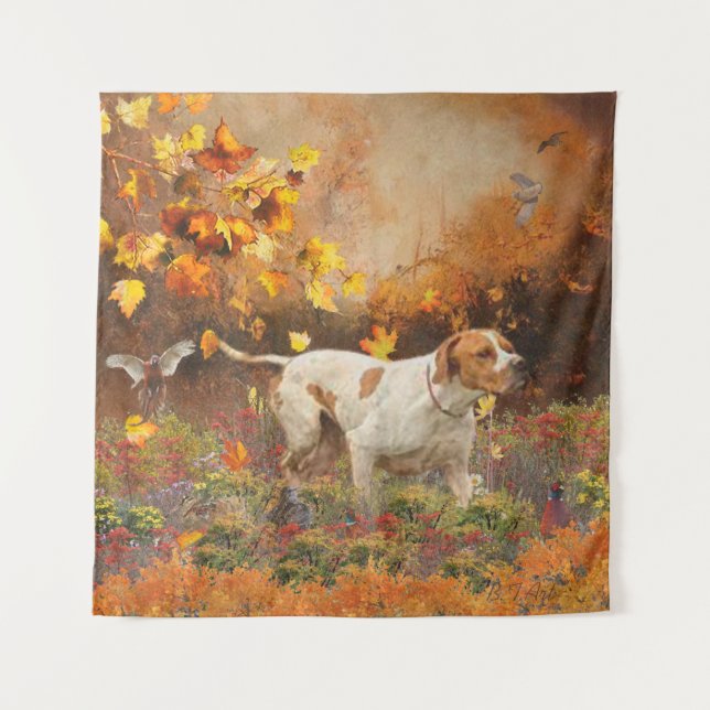 English pointer , Autumn Tapestry (Front)