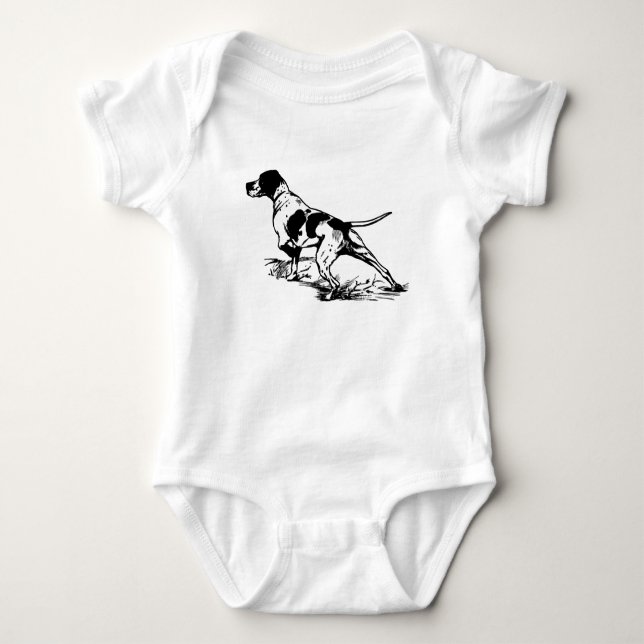 English Pointer Baby Bodysuit (Front)