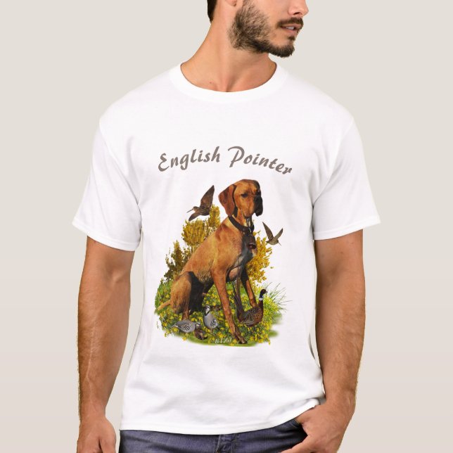 English pointer , bird hunting T-Shirt (Front)