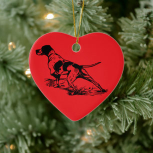 English Pointer Ceramic Ornament