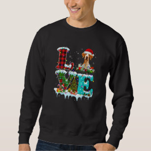English Pointer Christmas Tree Light Pajama Dog Xm Sweatshirt