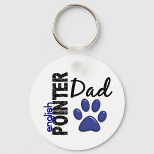 English Pointer Dad 2 Key Ring