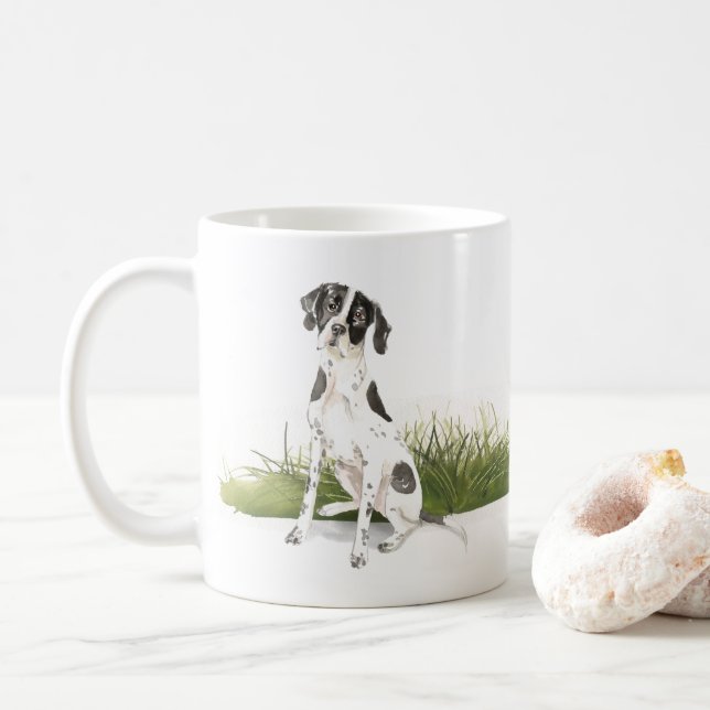 English Pointer Dog Coffee Mug (With Donut)
