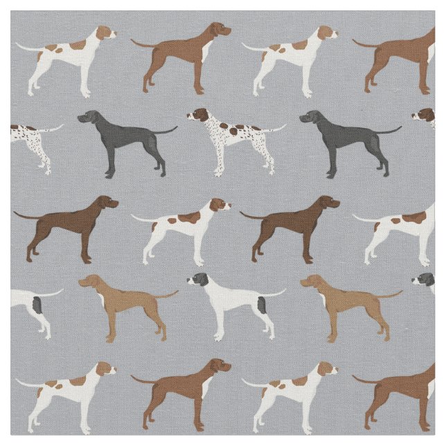 English Pointer Dog Fabric (Close Up)