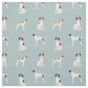 English Pointer Dog Fabric