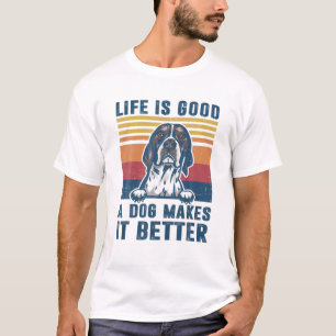 English Pointer Dog Gifts Funny Dog Dad Mom Men Wo T-Shirt