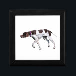 English Pointer dog jewellery box trinket box<br><div class="desc">Photo portrait of a beautiful english pointer dog trinket box,   gift box,  jewellery box.  great gift idea for dog lovers</div>