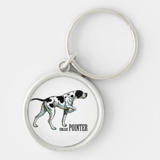 English pointer dog key ring