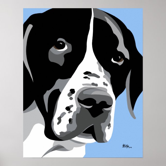 English Pointer Dog Poster (Front)