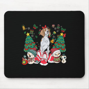 English Pointer Funny Christmas Dog For Men Women Mouse Pad