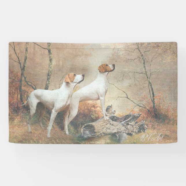 English Pointer is hunting the Pheasants    Banner (Horizontal)