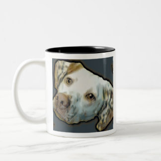 English pointer logo Two-Tone coffee mug