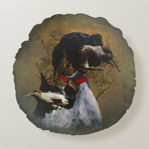 English Pointer Round Cushion
