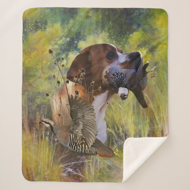 English Pointer   Sherpa Blanket (Front)