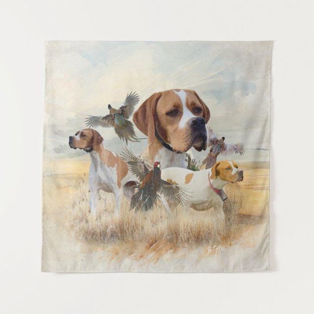 English Pointer  Tapestry (Front)