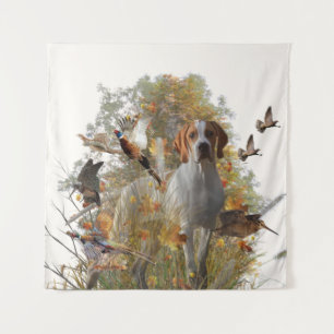 English Pointer Tapestry Acrylic Print