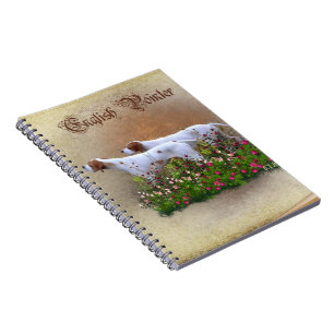 English Pointer Tapestry Poster Triptych Acrylic P Notebook