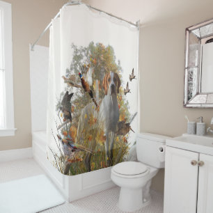 English Pointer Throw Pillow Duvet Cover Shower Curtain