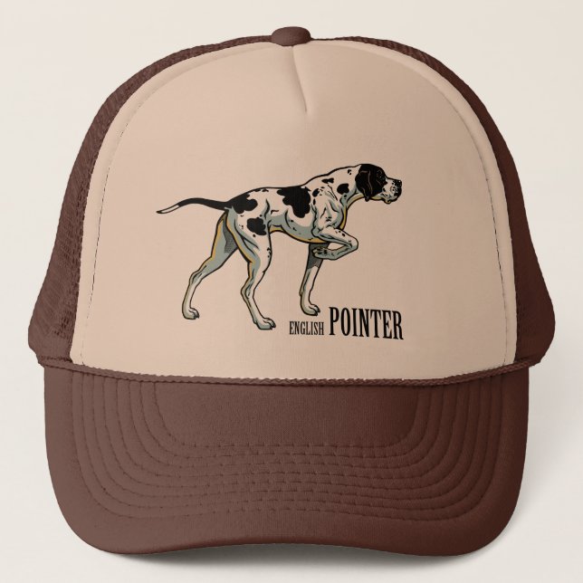 english pointer trucker hat (Front)